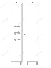 Водолей Пенал "Габи 35" L с б/к – фотография-2